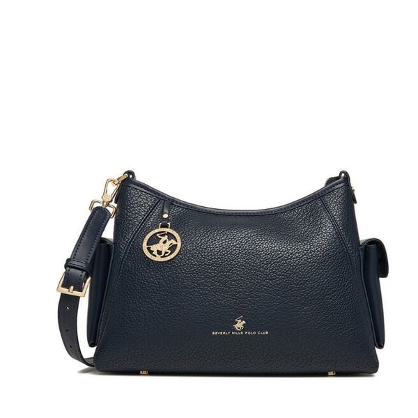 Torebka Beverly Hills Polo Club. Niebieskie listonoszki damskie Beverly Hills Polo Club, bez wzorów, bez dodatków. Za 219.99 zł.