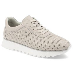 Beżowe Sneakersy S.Barski Płaskie Obuwie Damskie. Brązowe obuwie sportowe damskie S.BARSKI, bez wzorów, ze skóry, eleganckie, bez obcasa, na płaskiej podeszwie, bez zapięcia. Za 209.00 zł.