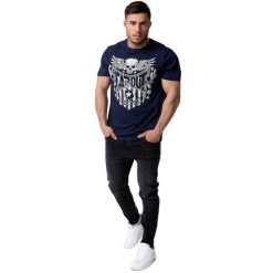 Koszulka Tapout Westlake. Niebieskie koszulki sportowe męskie TAPOUT, bez wzorów, bez kołnierzyka, bez ramiączek. Za 122.25 zł.
