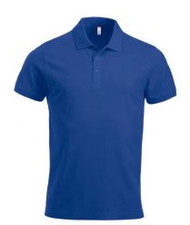Clique Classic Lincoln S/S koszulka polo męska z bawełny, nowoczesny krój. Niebieskie koszulki polo męskie CLIQUE, m, bez wzorów, z bawełny, klasyczne, bez ramiączek. Za 121.45 zł.