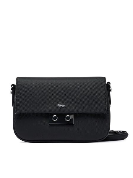 Lacoste Torebka NF4757DZ Czarny. Czarne listonoszki damskie Lacoste, bez wzorów, bez dodatków. Za 724.99 zł.