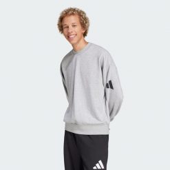 Bluza Essentials Loose Fit 3 Bar Logo. Czarne bluzy męskie Adidas, s, bez wzorów, z materiału, bez kaptura. Za 249.00 zł.
