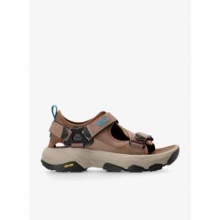 Sandały trekkingowe męskie Teva Grandview Max Sandal. Brązowe sandały męskie Teva, bez zapięcia. Za 382.99 zł.