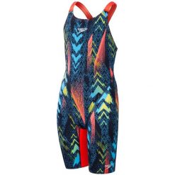 Strój kąpielowy startowy dla dziewczynek Speedo End Max. Niebieskie stroje kąpielowe dla dziewczynek Speedo, bez wzorów. Za 329.99 zł.