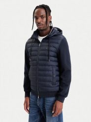 Tommy Hilfiger Kurtka przejściowa Mix Media MW0MW44942 Granatowy Regular Fit. Niebieskie kurtki męskie Tommy Hilfiger, l, bez wzorów, z bawełny, bez kaptura. Za 902.99 zł.