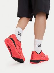 Reebok Buty na siłownię EO-NANO X5 EDGE 100263985 Czerwony jasny. Czerwone buty sportowe męskie Reebok, z materiału, bez zapięcia, na fitness i siłownię. Za 599.99 zł.