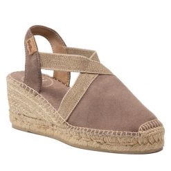 Espadryle Toni Pons. Brązowe sandały damskie Toni Pons, bez wzorów, bez obcasa, bez zapięcia. Za 259.99 zł.