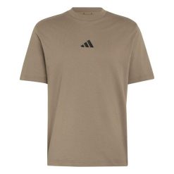 T-shirt adidas Essentials. Brązowe t-shirty męskie Adidas, uniwersalny, bez wzorów, z materiału, eleganckie, bez kołnierzyka. Za 137.50 zł.