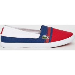 Lacoste - Tenisówki. Szare trampki i tenisówki damskie Lacoste, z gumy. W wyprzedaży za 179.90 zł.