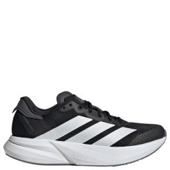 Buty biegowe Adidas Duramo Speed 2 Noire. Czarne obuwie sportowe damskie Adidas, bez wzorów, z materiału, do biegania. Za 388.25 zł.
