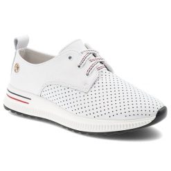 Półbuty damskie Artiker, cholewka ze skóry naturalnej licowej klasyczne wiązanie sportowy fason, białe, 54C1760. Białe półbuty damskie Artiker, bez wzorów, ze skóry, klasyczne, bez obcasa, bez zapięcia. Za 189.00 zł.