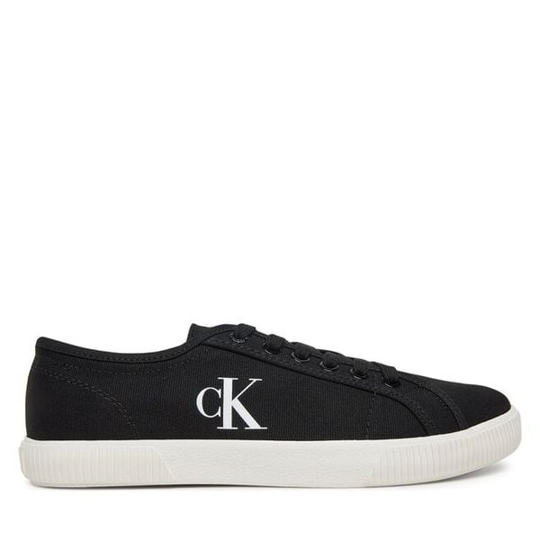 Tenisówki Calvin Klein Jeans. Białe trampki i tenisówki damskie Calvin Klein Jeans, bez wzorów, z jeansu, bez zapięcia. Za 155.99 zł.