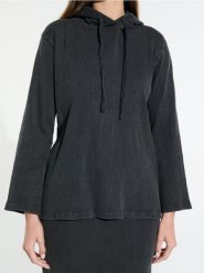 Bluza z kapturem - szary. Szare bluzy damskie Sinsay, l, bez wzorów, z materiału, z kapturem. W wyprzedaży za 25.99 zł.