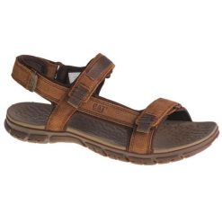 Sandały męskie, Caterpillar Atchison Sandals. Brązowe sandały męskie Caterpillar, z materiału, bez zapięcia. Za 299.99 zł.