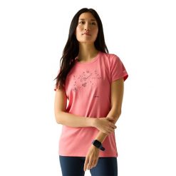Koszulka Damska Fingal Wild Grass. Czerwone t-shirty damskie Regatta, m, bez wzorów, z materiału, bez kołnierzyka. Za 70.99 zł.
