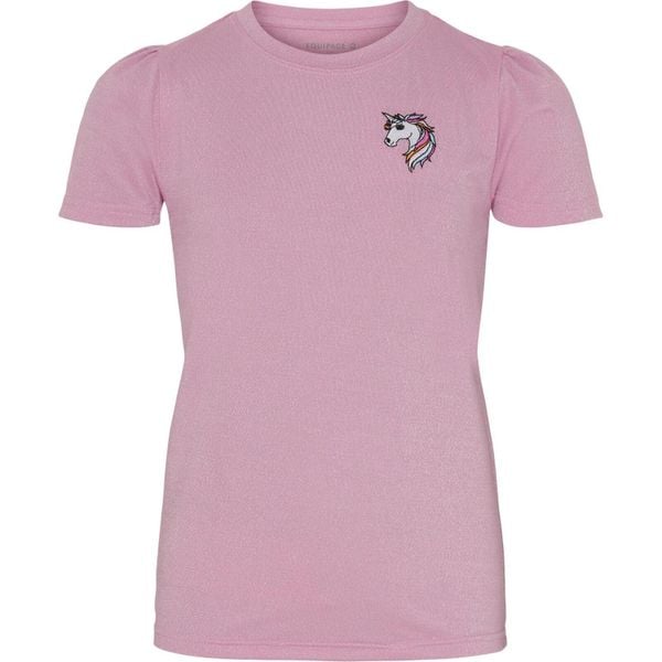 Koszulka dla dziewczynki Equipage Kara. Czerwone t-shirty i topy dla dziewczynek EQUIPAGE, bez wzorów, z tkaniny, bez ramiączek. Za 161.50 zł.