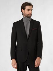 Finshley & Harding kurtka modułowa - Brad Mężczyźni Regular Fit Wełna czarny, 26. Czarne kurtki męskie Finshley & Harding, m, bez wzorów, z wełny, eleganckie, bez kaptura. Za 999.95 zł.