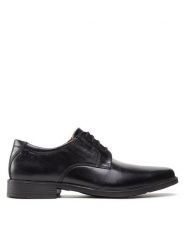 Clarks Półbuty Tilden Plain 261103507 Czarny. Czarne eleganckie półbuty Clarks, ze skóry, wizytowe, bez zapięcia. Za 279.99 zł.