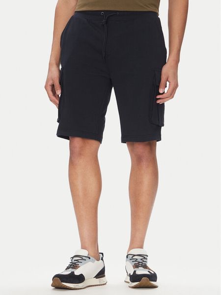 Aeronautica Militare Szorty sportowe 251BF025F459 Granatowy Regular Fit. Niebieskie krótkie spodenki sportowe męskie Aeronautica Militare, m, bez wzorów, z bawełny. Za 339.99 zł.