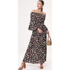 Czarna Sukienka Something Else. Czarne sukienki damskie Born2be, l, bez wzorów, z bawełny, eleganckie, bez kołnierzyka, bez ramiączek, maxi, rozkloszowane. Za 69.99 zł.