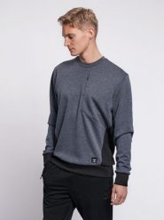 Bluza Hummel Tropper. Niebieskie bluzy męskie Hummel, l, bez wzorów, z dzianiny, bez kaptura. Za 222.30 zł.