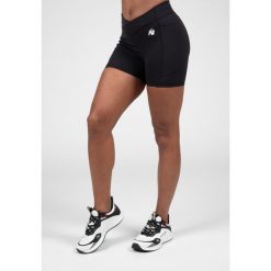 Willow Szorty - Czarny. Czarne szorty sportowe damskie GORILLA WEAR, bez wzorów, na fitness i siłownię. Za 192.00 zł.