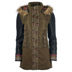 Desigual Płaszcz Damski Porto 38 Khaki. Kurtki damskie Desigual. W wyprzedaży za 645.00 zł.