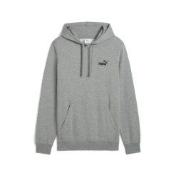 Męska bluza z kapturem Essentials z małym logo No. 1 PUMA Medium Gray Heather. Szare bluzy męskie Puma, l, bez wzorów, prążkowane, z kapturem. W wyprzedaży za 154.00 zł.