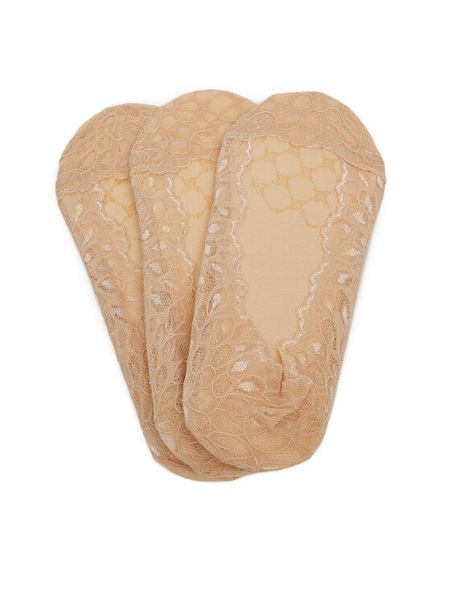 Nine West Stopki LA_NW_4WB_004_SS25 (3-PACK) Beżowy. Brązowe skarpety damskie Nine West, bez wzorów, z bawełny. Za 39.99 zł.