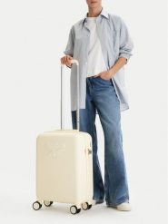 Reebok Walizka kabinowa CEO-RBK-WAL-026-S Żółty. Żółte torebki do ręki damskie Reebok, bez wzorów, z tworzywa sztucznego, bez dodatków. Za 279.99 zł.