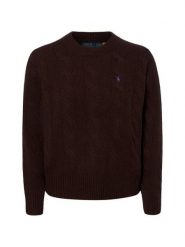 Polo Ralph Lauren sweter z dzianiny z zawartością kaszmiru Kobiety Kaszmir brązowy, XL. Brązowe swetry damskie Polo Ralph Lauren, xl, bez wzorów, z dzianiny, bez kołnierzyka, bez ramiączek, bez kaptura. Za 1,199.95 zł.