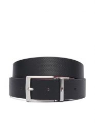 Tommy Hilfiger Pasek Adan Rev 3.5 Pebble AM0AM14566 Czarny. Czarne paski damskie Tommy Hilfiger, bez wzorów, ze skóry. Za 269.99 zł.