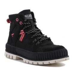 Buty Palladium Pallashock Outcity W 98877-008-M czarne. Czarne obuwie sportowe damskie bez wzorów, z gumy. Za 705.57 zł.