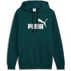 Bluza męska Puma ESS No.1 Logo Hoodie FL zielona 682571 75. Szare bluzy męskie Puma, m, bez wzorów, bez kaptura, do piłki nożnej. Za 159.00 zł.