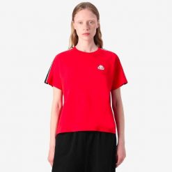 Koszulka damska Kappa 222 Banda Adi. Białe t-shirty damskie Kappa, l, bez wzorów, z bawełny, klasyczne, bez kołnierzyka. Za 190.50 zł.