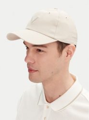 Guess Czapka z daszkiem M4BZ23 WGJP2 Écru. Rękawiczki męskie Guess, z aplikacjami, z materiału. Za 129.99 zł.