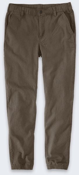 Spodnie Carhartt Rugged Flex Canvas Jogger Tarmac. Brązowe spodnie sportowe męskie Carhartt, m, bez wzorów. Za 334.28 zł.