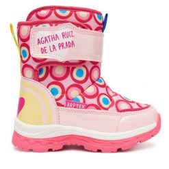 Śniegowce Agatha Ruiz de la Prada. Czerwone śniegowce dziewczęce Agatha Ruiz de la Prada, bez zapięcia. Za 199.99 zł.