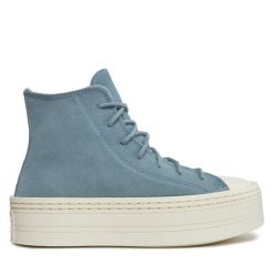 Trampki Converse. Niebieskie trampki i tenisówki damskie Converse, bez wzorów, bez zapięcia. Za 469.99 zł.