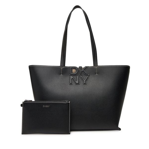 Torebka DKNY. Czarne torebki do ręki damskie DKNY, bez wzorów, bez dodatków. Za 609.99 zł.