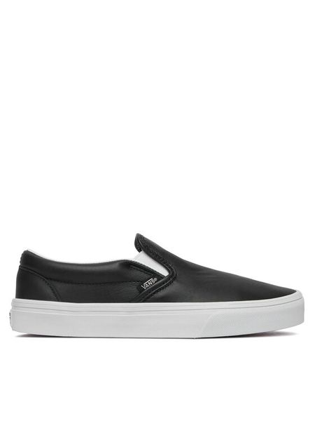Vans Tenisówki Classic Slip-On VN000EACBPB1 Czarny. Czarne trampki i tenisówki damskie Vans, bez wzorów, ze skóry, bez zapięcia. Za 399.99 zł.
