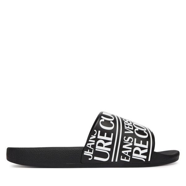 Klapki Versace Jeans Couture. Czarne klapki męskie Versace Jeans Couture, z jeansu. Za 192.99 zł.