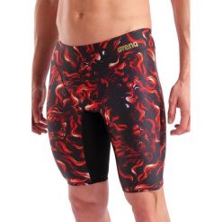 Spodenki pływackie męskie Arena Graphic Swim Jammer. Czarne kąpielówki męskie Arena, m, bez wzorów, na fitness i siłownię. Za 249.99 zł.