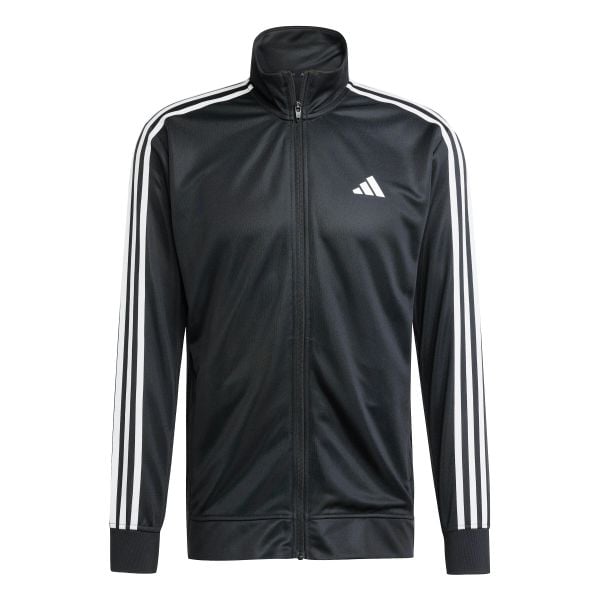 Kurtka z dresu adidas Train Essentials 3-Stripes. Czarne kurtki męskie Adidas, m, bez wzorów, z dresówki, na fitness i siłownię, climacool (adidas). Za 179.99 zł.