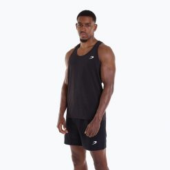 Koszulka męska BOXRAW Valdes Tank. Czarne t-shirty męskie BOXRAW, l, bez wzorów, z elastanu, bez kołnierzyka. Za 109.99 zł.