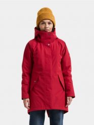 Didriksons Parka Kobiety czerwony, 36. Czerwone parki damskie Didriksons, bez wzorów, eleganckie, bez kaptura. Za 1,249.95 zł.