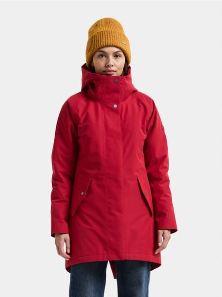 Didriksons Parka Kobiety czerwony, 36. Czerwone parki damskie Didriksons, bez wzorów, eleganckie, bez kaptura. Za 1,249.95 zł.