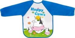 BOC0562-ŚLINIAK RĘKAWEK HAPPY COWS. Śliniaki dla dzieci NoName, bez wzorów. Za 17.72 zł.