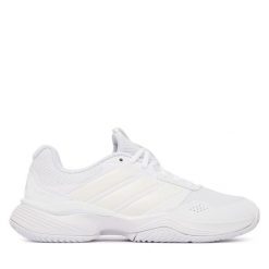 Buty do tenisa adidas. Białe obuwie sportowe damskie Adidas, bez wzorów, tenisowe. Za 329.99 zł.