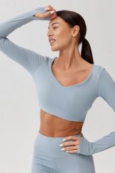 Koszulka szybkoschnąca treningowa Rough Radical Livi Tee. Szare koszulki sportowe damskie ROUGH RADICAL, l, bez wzorów, z elastanu, bez kołnierzyka, bez ramiączek, na fitness i siłownię. Za 111.92 zł.